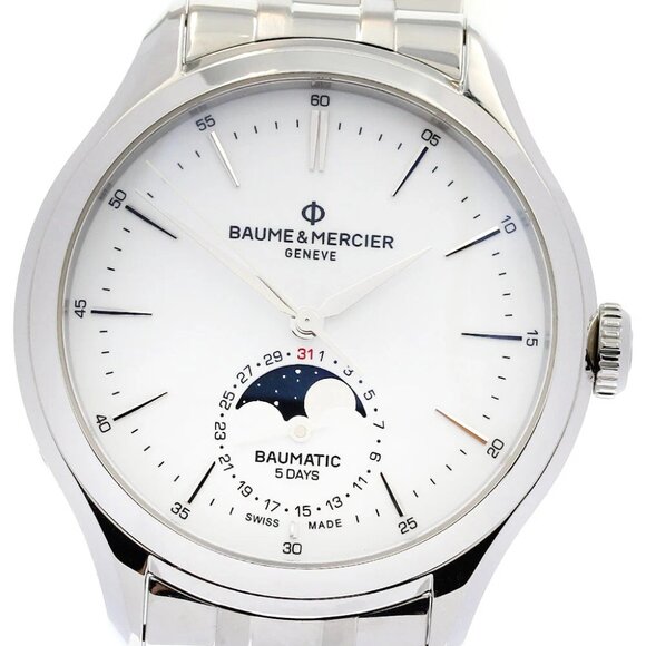 Baume & Mercier Clifton Bomatic M0A10552 Moon phase Automatic Men's Watch_826456 - Picture 6 of 7